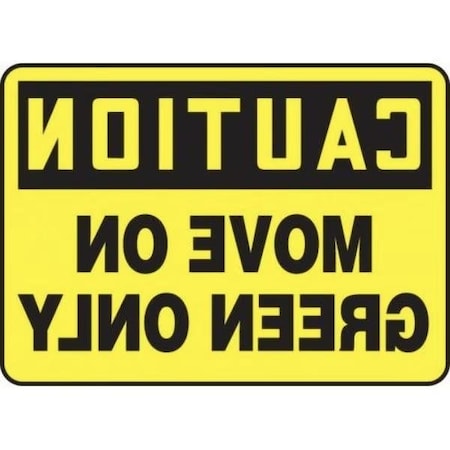 Accuform OSHA CAUTION Safety Sign MOVE ONLY MVHR632XV MVHR632XV